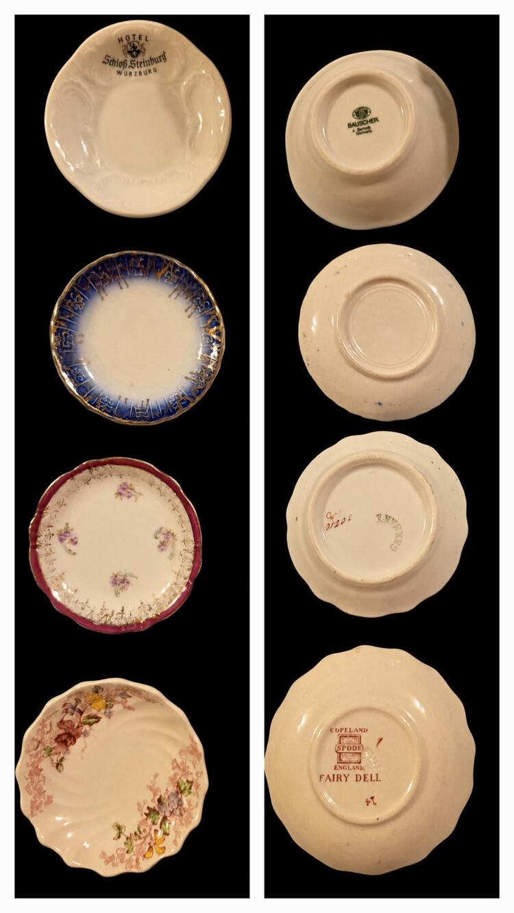 Lot of Four Collectible Vintage Butter Pats